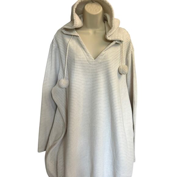 Womens Plus 3X Plush Fleece Hooded Pullover Hooded Robe Relax Soft Warm Sherpa - Picture 2 of 8